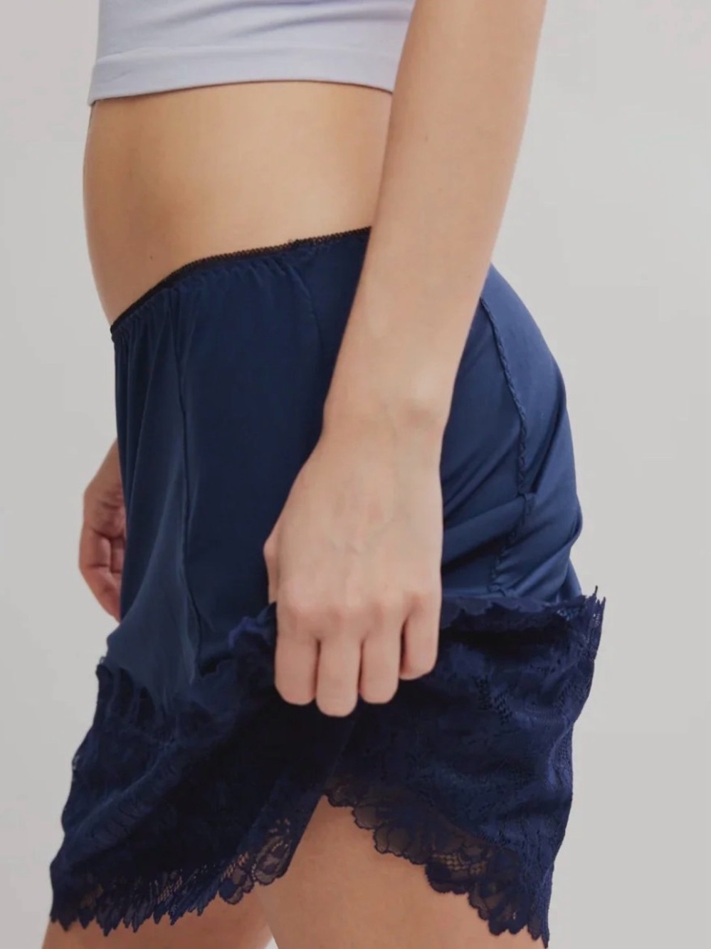 Party crashers half slip NWOT deep iris